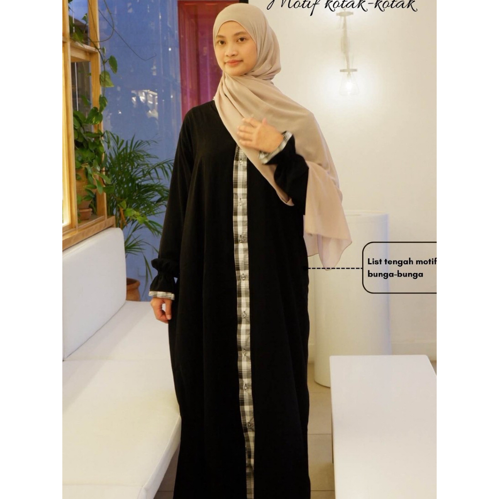 Beli Atfan Abaya Amira Jetblack Hitam